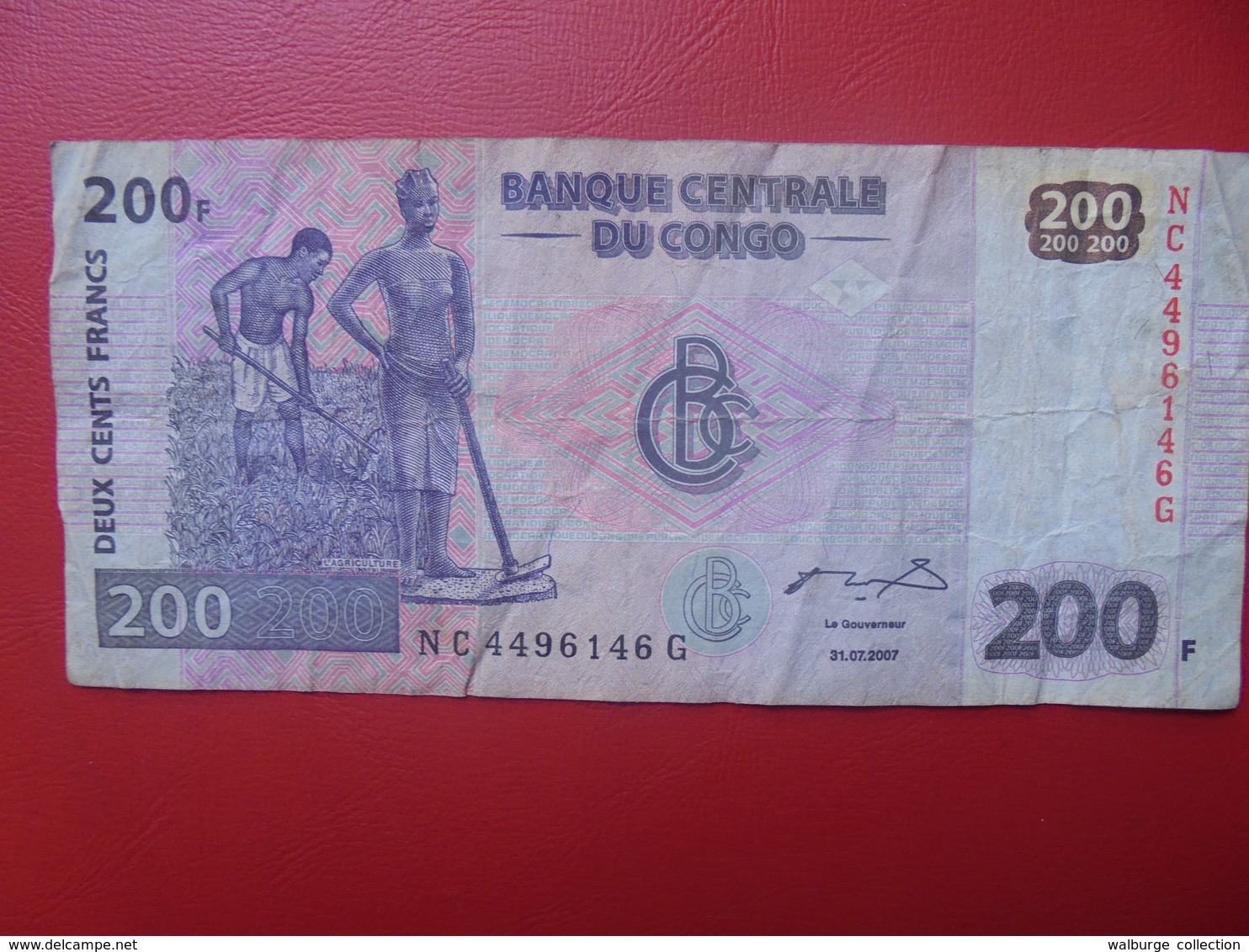 CONGO 200 FRANCS 2007 CIRCULER (B.9) - République Démocratique Du Congo & Zaïre