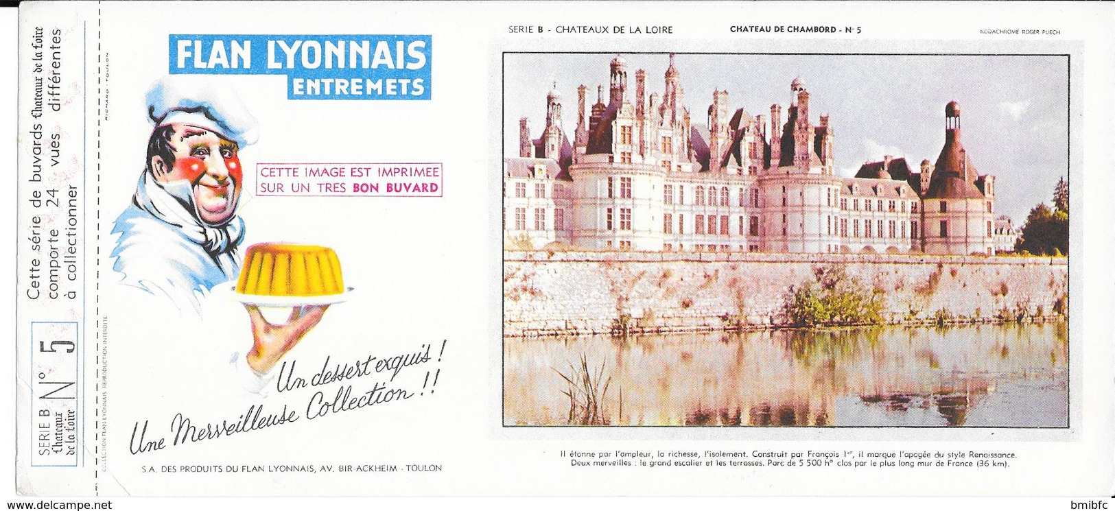 Série B N° 5: Flan Lyonnais Entremets - Château De Chambord N° 5 - Automobil