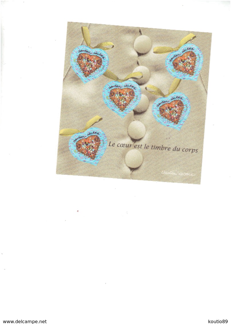 Saint-Valentin 2001. Feuillet N°33.  Lot De 5 Feuillets - Ungebraucht