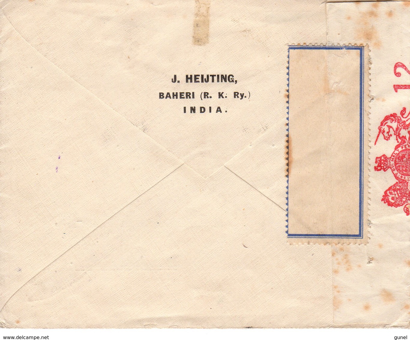 Air Mail Letter From BAHERI Opened And PASSED CENSOR KARACHI 12 To Rijswijk (Holland) - Andere & Zonder Classificatie