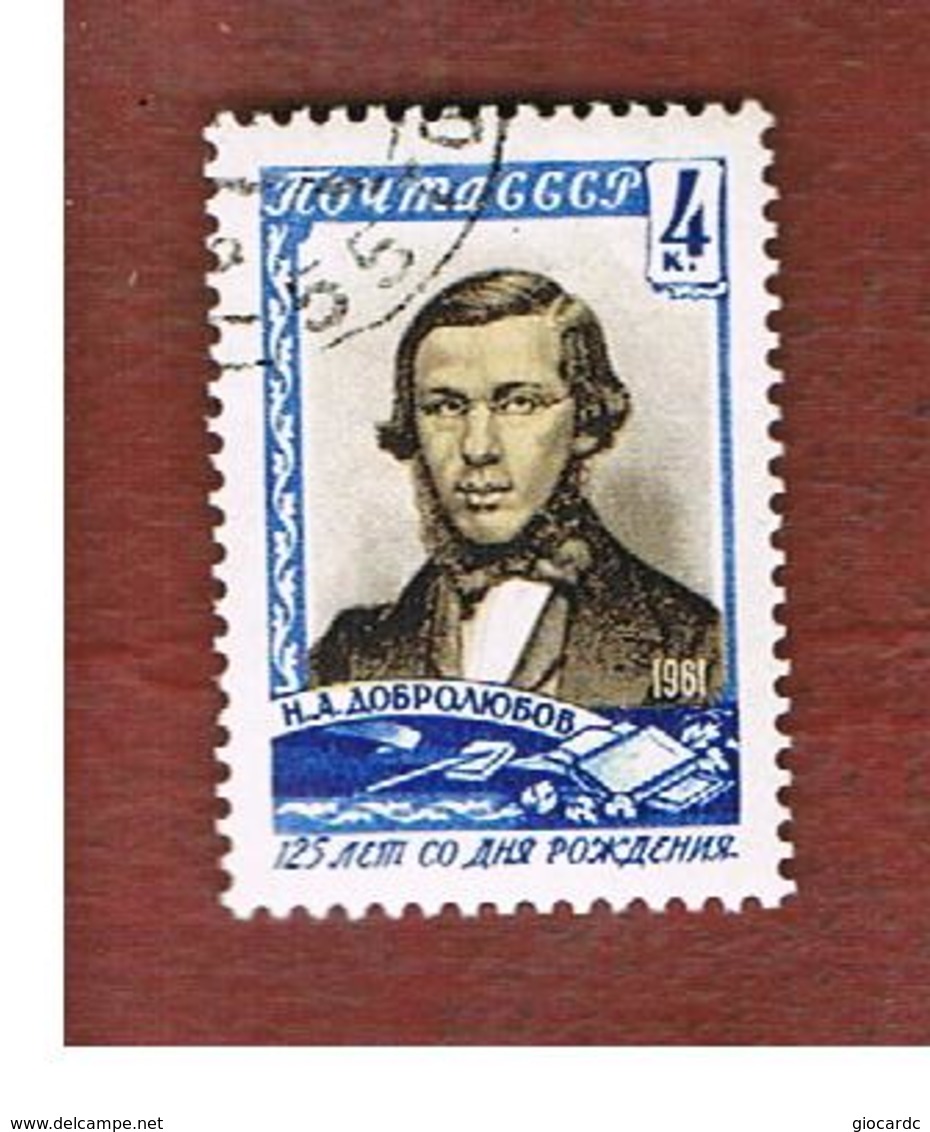 URSS  - SG 2557  - 1961  N.A. DOBROLYUBOV, WRITER   - USED ° - RIF. CP - Gebraucht