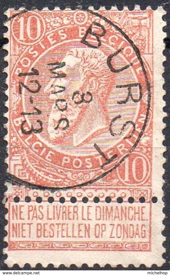 N° 57 Oblitération BURST - 1893-1900 Fijne Baard