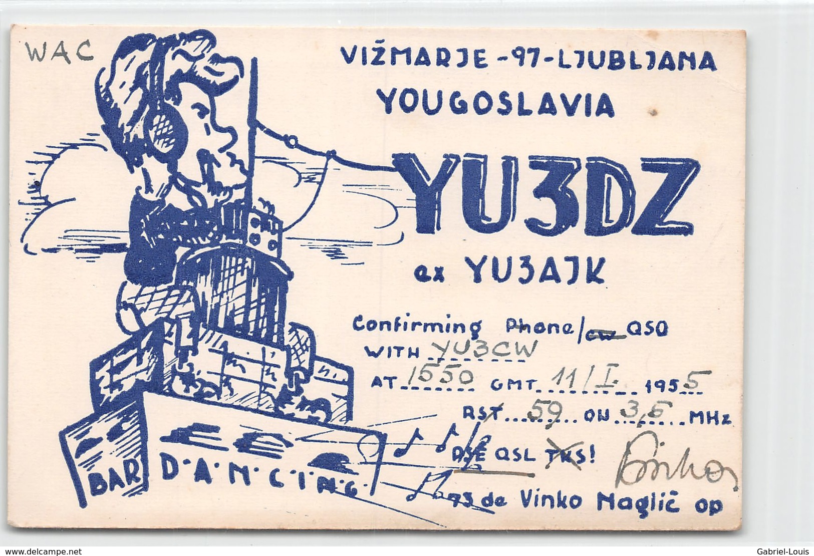 QSL Cards - YU3DZ Ex YU3AJK  To YU3CW Yugoslav Amateur Station - Yugoslavia - Radio Amatoriale