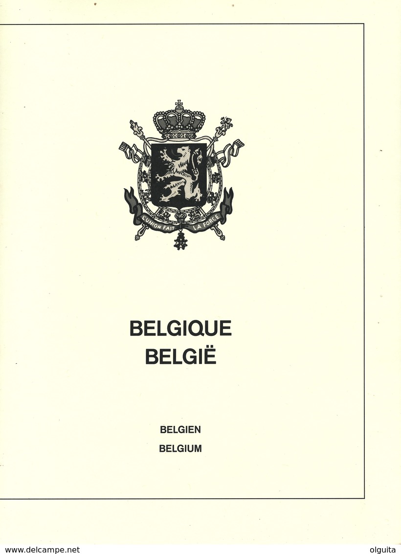 975/25 -- ALBUM LINDNER Bordeaux + FEUILLES LINDNER T BELGIQUE 1990/1997 - TTB Etat. - Reliures Et Feuilles