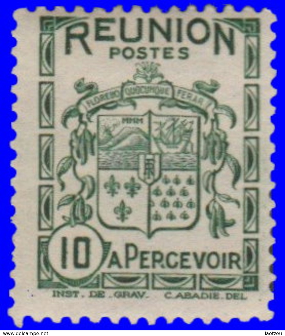 Réunion Taxe 1933. ~ T 17* - Armoiries - Postage Due