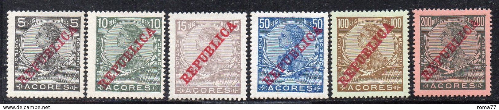 XP4095 - AZZORRE , Sei Valori * Linguelle Forti (2380A) - Azores