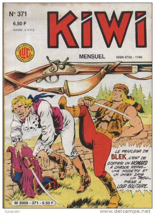KIWI N° 371 BE LUG 03-1986 - Kiwi