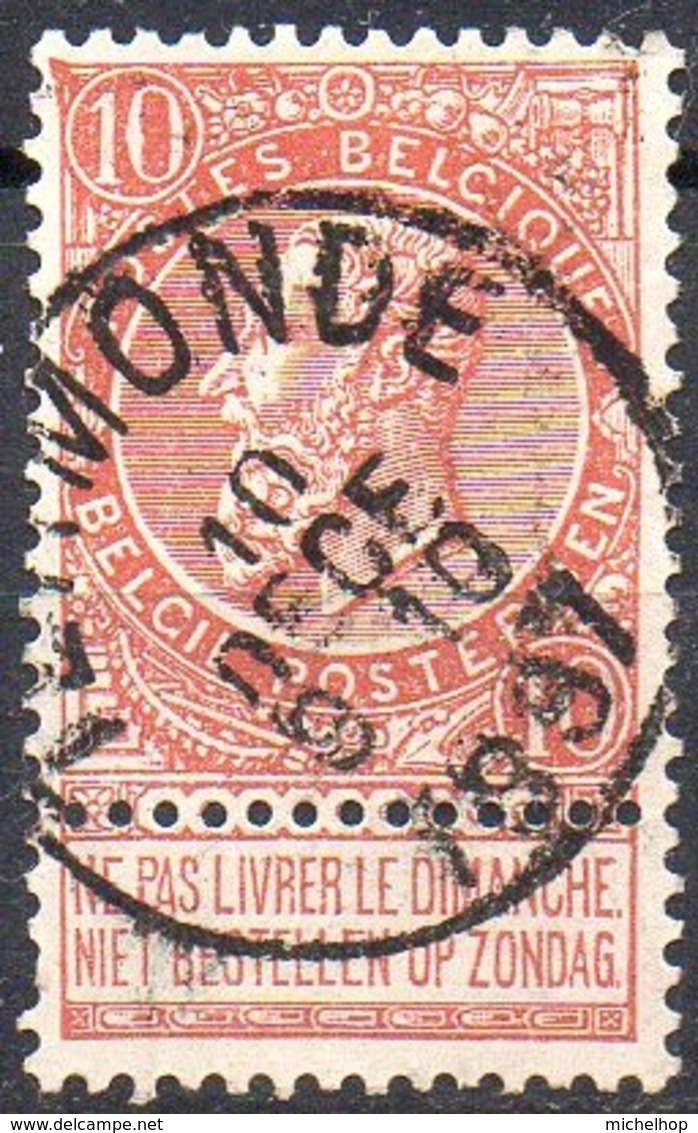 N° 57 Oblitération TERMONDE - 1893-1900 Fine Barbe