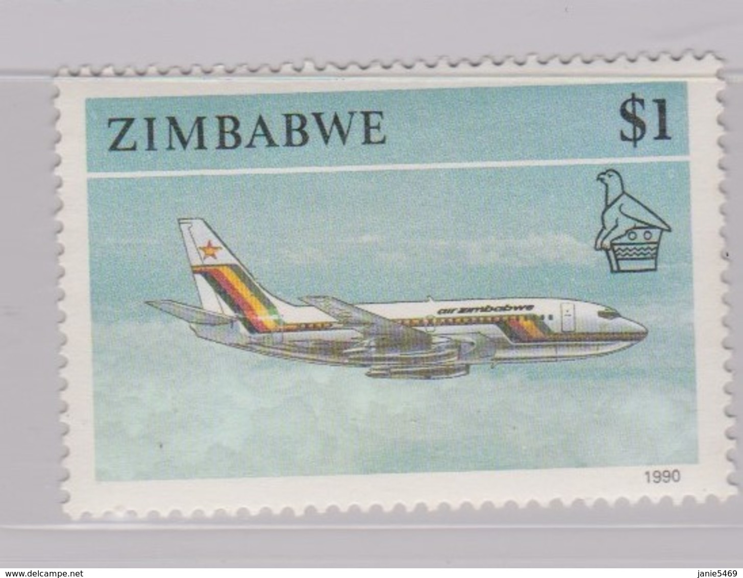 Zimbabwe S 630 1990 Transports,$ 1.00 Jet, MNH - Zimbabwe (1980-...)