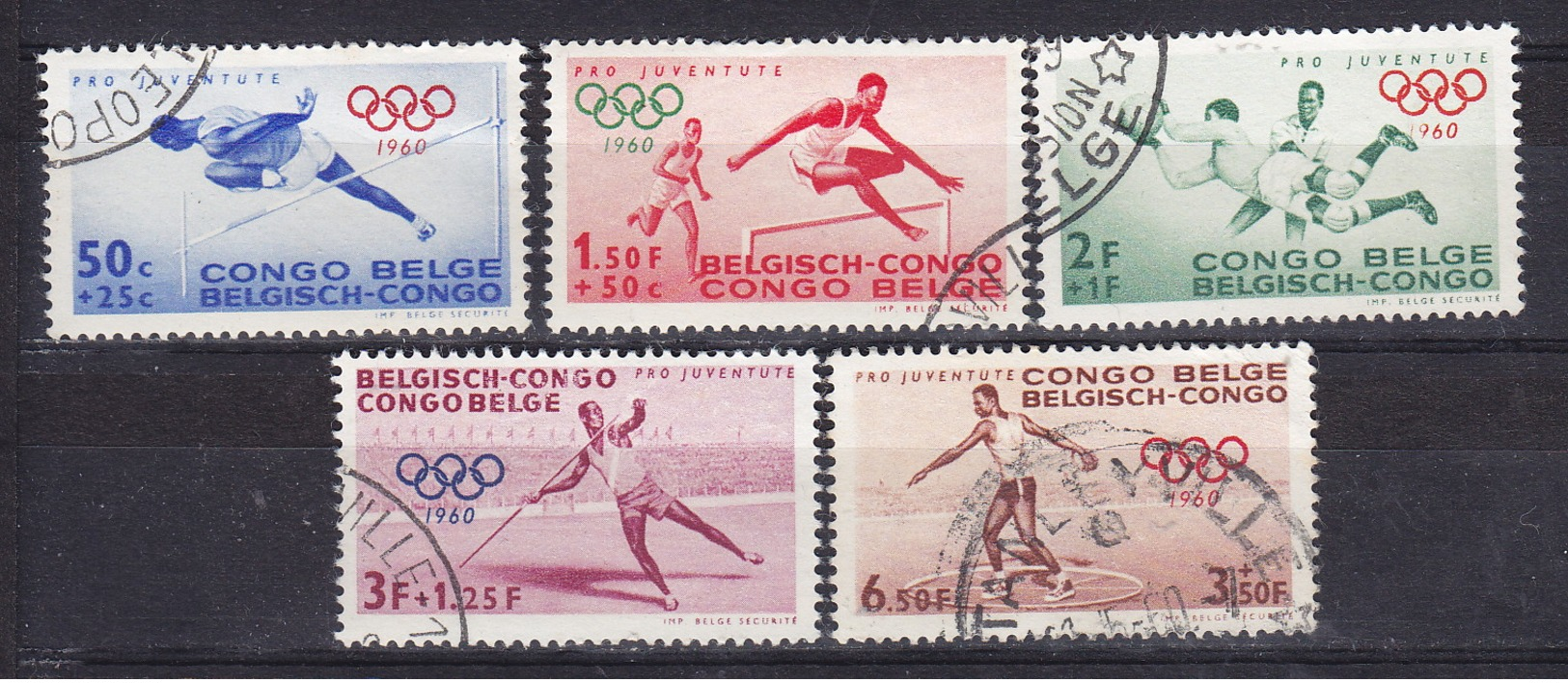 Belg.Kongo - Congo Belge (g) Nr 367-371      B     Gestempeld- Obliteré - Used - Oblitérés