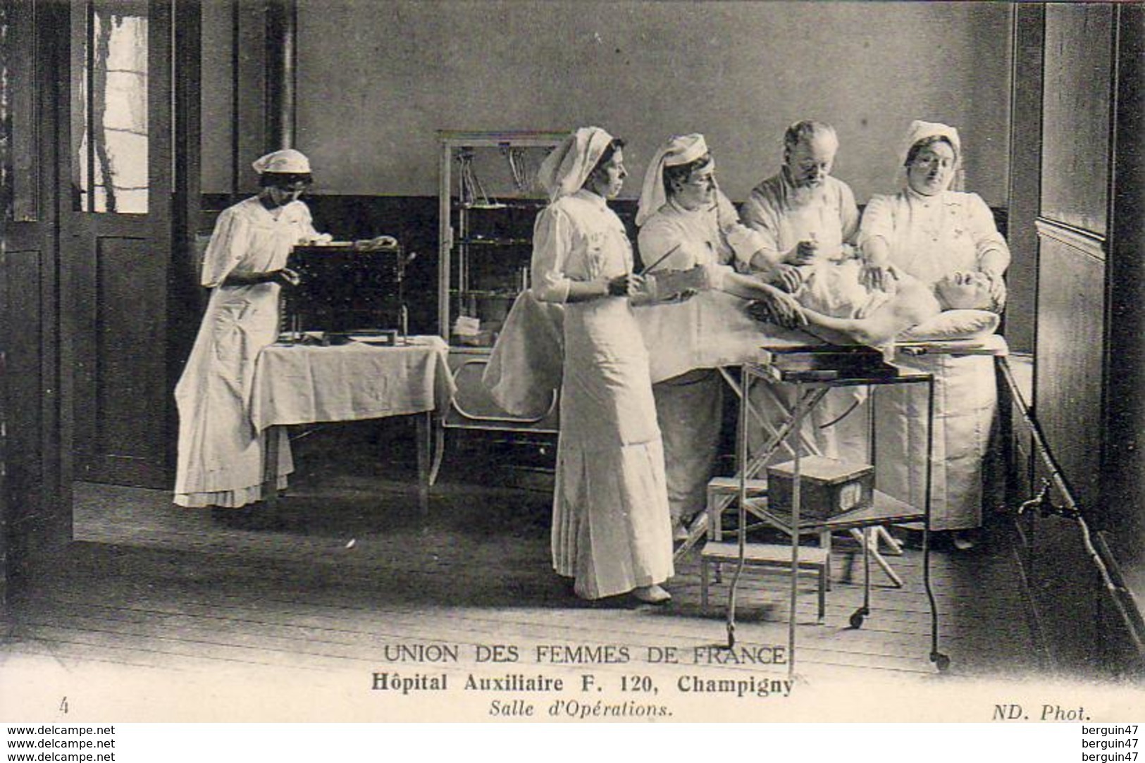 D94  CHAMPIGNY  Hôpital Auxiliaire F.120  Salle D'Opérations Union Des Femmes De France - Champigny Sur Marne