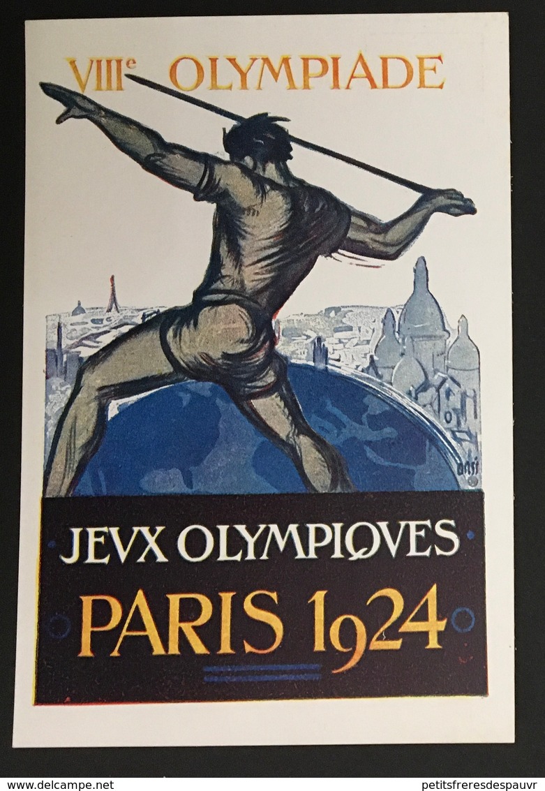 FRANCE 1924 - Jeux Olympiques Paris - 1921-1960: Période Moderne