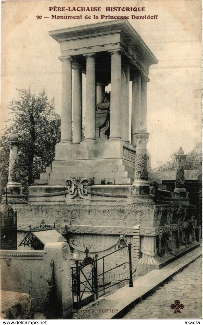 CPA PARIS 20e Monument De La Princesse Domidoff (254675) - Statues