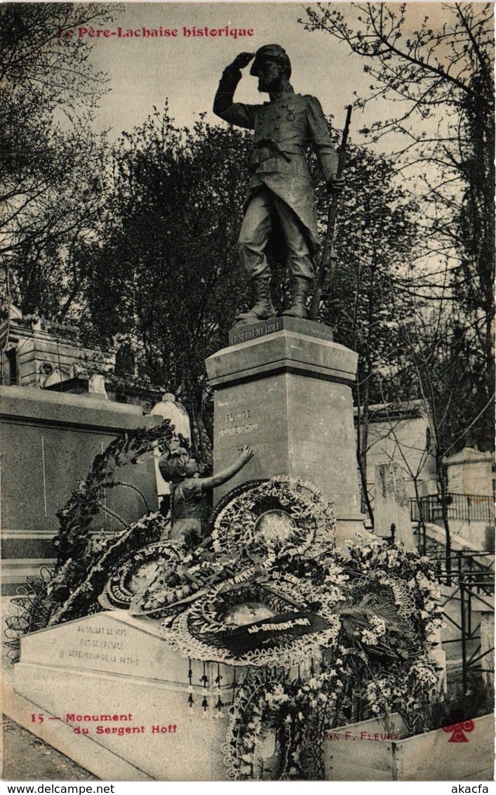 CPA PARIS 20e Monument Du Sergent Hoff (254702) - Statues