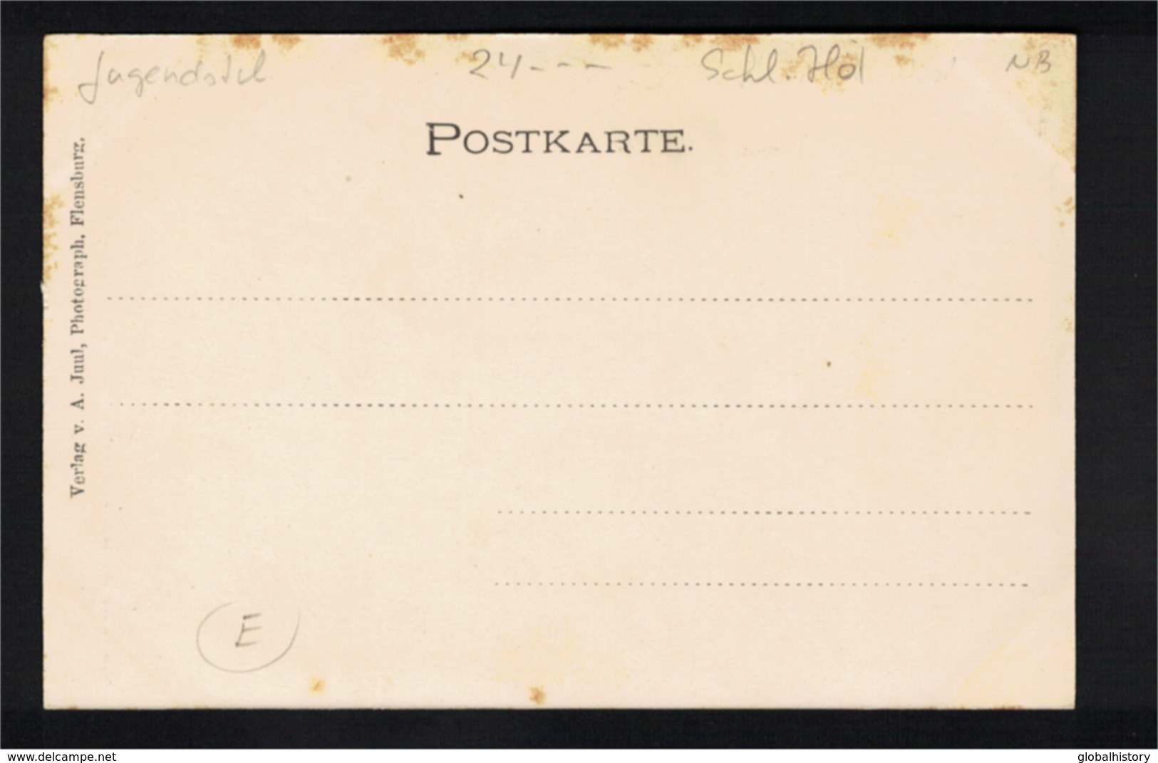 DE2852 - FLENSBURG - NORDERTHOR - JUGENDSTIL POSTKARTE - Flensburg