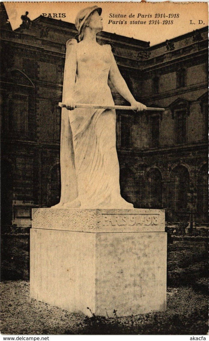 CPA PARIS 8e Statue De Paris 1914-1918 (258902) - Statues