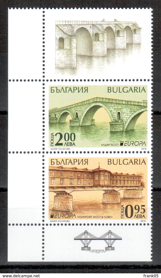 Bulgarien / Bulgaria / Bulgarie 2018 Paar/pair EUROPA ** - 2018