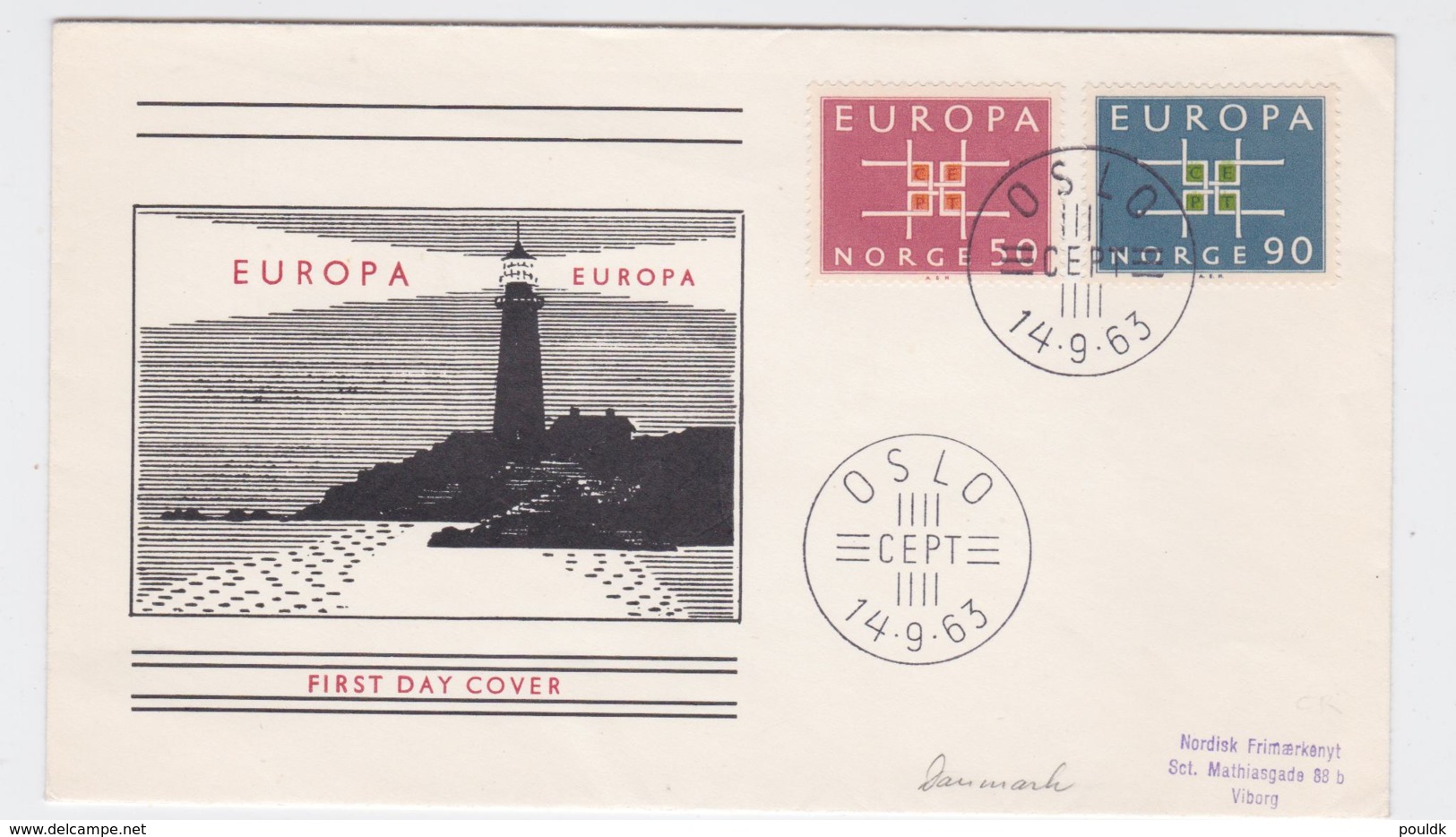 Norway 1963 FDC Europa CEPT (G106-52) - 1963