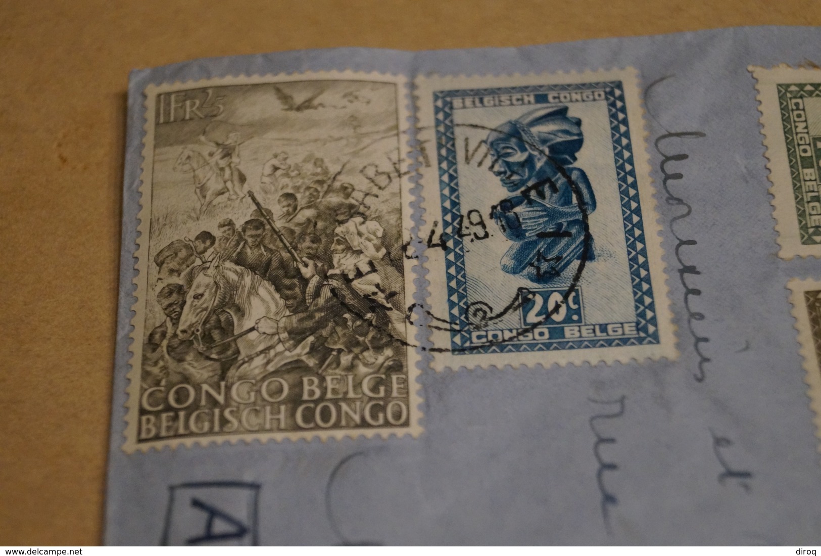 RARE,superbe Envoi Du Congo Belge 1949 Avec 7 Timbres Pour Collection - Lettres & Documents