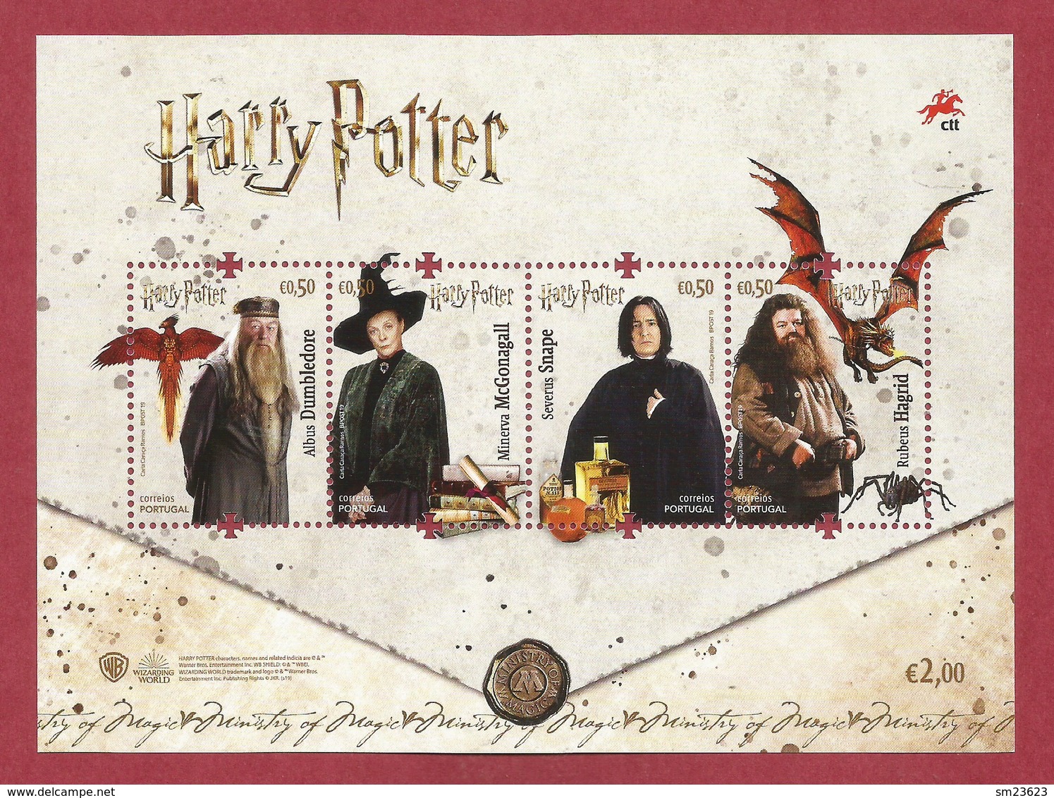 Portugal  2019 , Harry Potter - Sheet / Block - Postfrisch / MNH / (**) - Ungebraucht