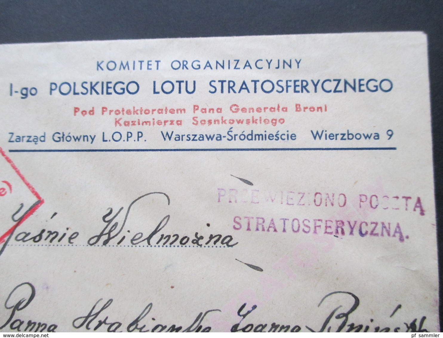 Polen 1938 Stratosphärenballonflug Zakopane Block 6 Explosionsbrand Im Chocholowski Tal Block Mit SST - Lettres & Documents