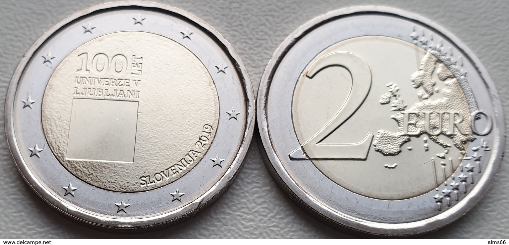 Slovenia 2 Euro 2019 UNC > 100 Years Since The Foundation Of The University Of Ljubljana - Slovenia