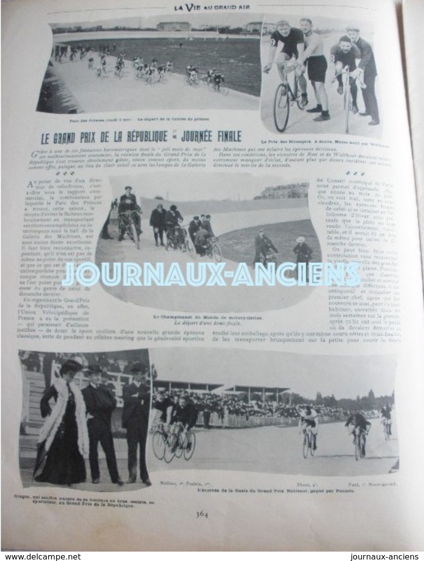 1904 CYCLISME - AU PARC DES PRINCES -  RUTT - ELLEGAARD - BARDGETT - LE GRAND PRIX DE LA RÉPUBLIQUE - Langues Slaves