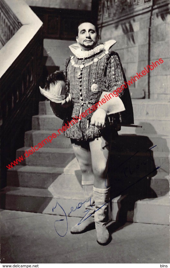 Jean Laffont - Opera Les Huguenots 1955 - Photo 9x14cm Gehandtekend/signed - Photos