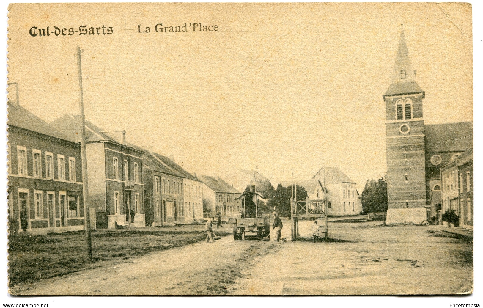 CPA - Cartes Postales - Belgique - Cul-des-Sarts - La Grand Place - 1919 ( I10628) - Cul-des-Sarts