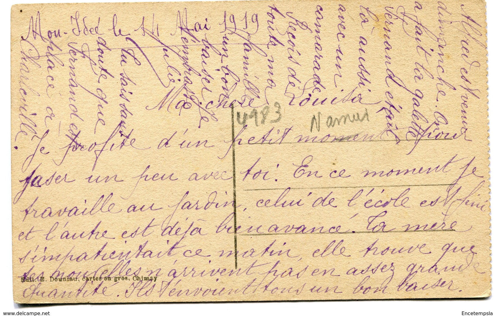 CPA - Cartes Postales - Belgique - Cul-des-Sarts - La Grand Place - 1919 ( I10628) - Cul-des-Sarts