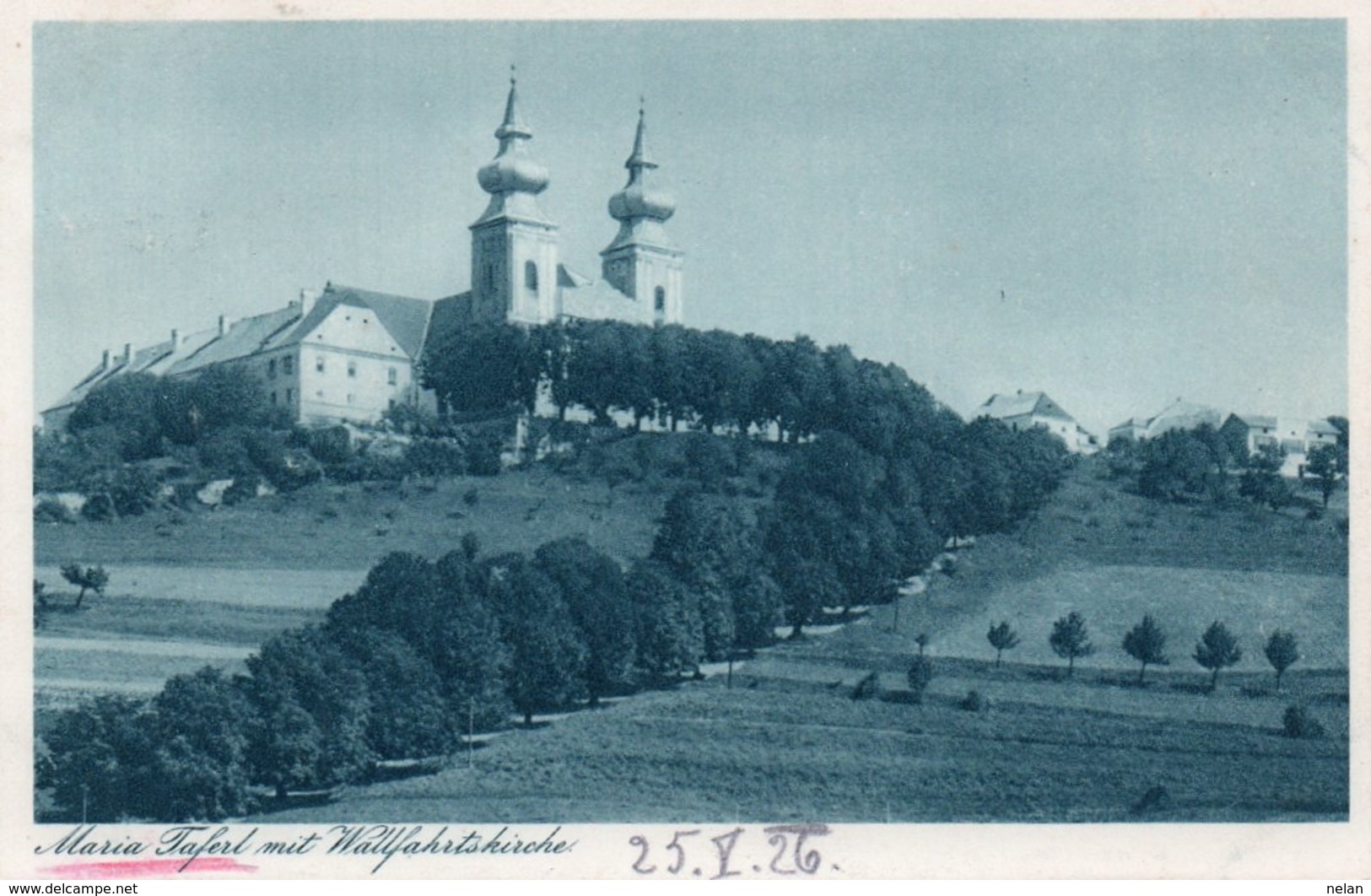 MARIA TAFERL MIT WALLFAHRTKIRCHE-1926 - Maria Taferl