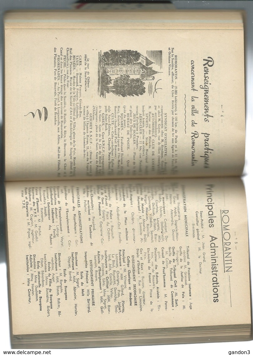 ALMANACH  ANNUAIRE  De  La  SOLOGNE  1949  édité Par La Sologne  Libre à ROMORANTIN - - Other & Unclassified