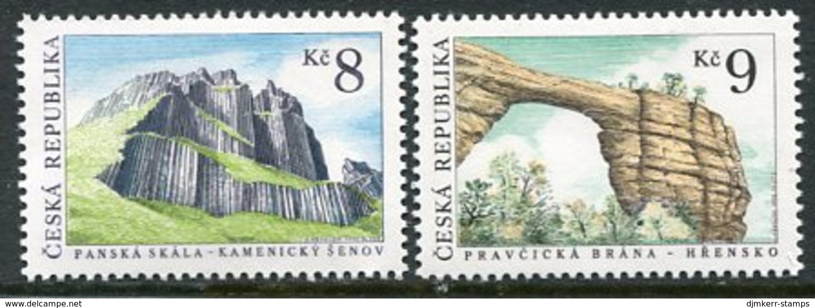 CZECH REPUBLIC 1995 Geological Formations MNH / **.  Michel 78-79 - Neufs