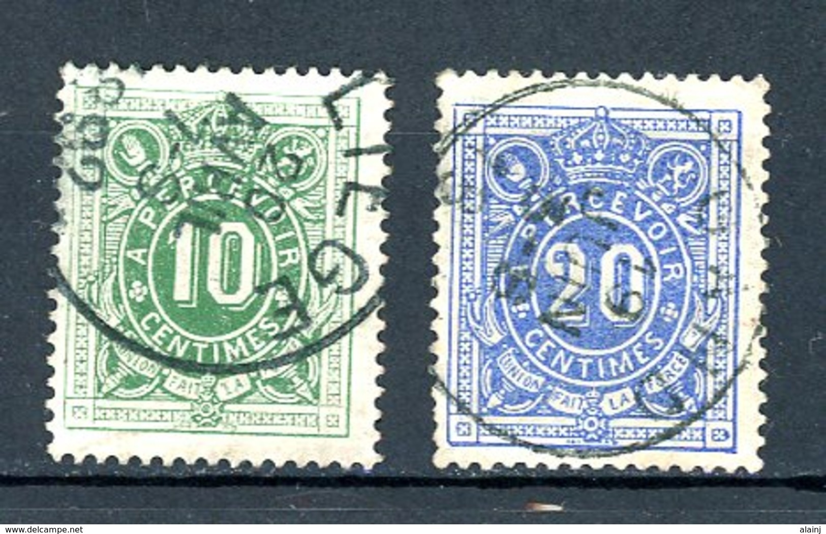 BE    TX  1 - 2    Obl      ---      Bel état - Briefmarken