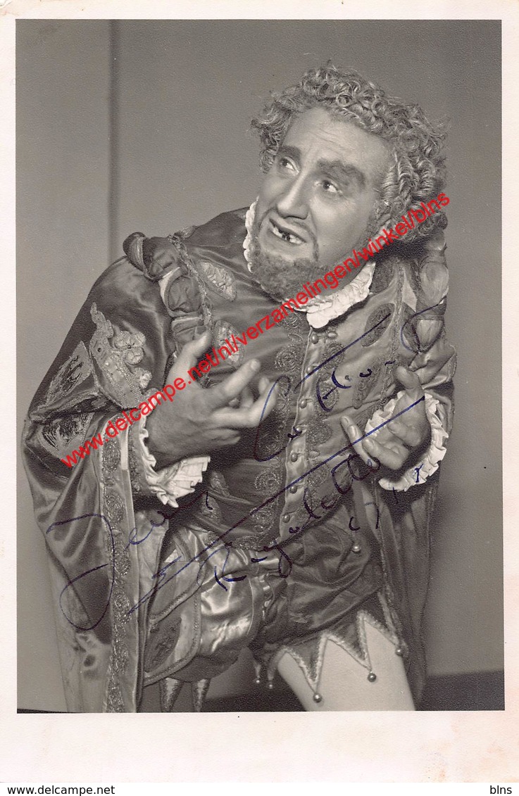 Jean Laffont - Opera Rigoletto - Gent - Photo 11x17cm Gehandtekend/signed - Foto