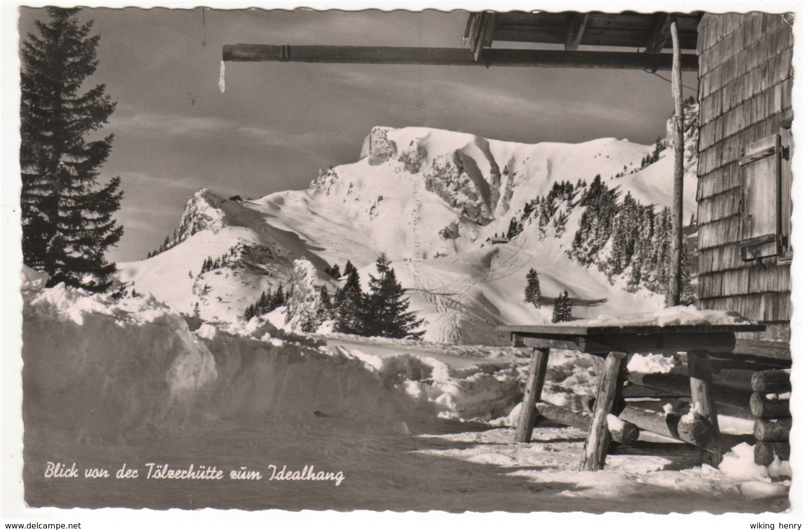 Lenggries - S/w Blick Von Der Tölzerhütte Zum Idealhang - Lenggries