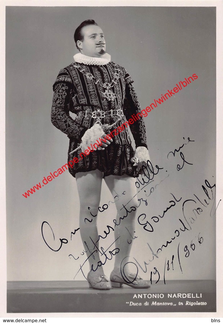 Antonio Nardelli - Opera Rigoletto 1955 Gent - Photo 10,5x15cm Gehandtekend/signed - Photos
