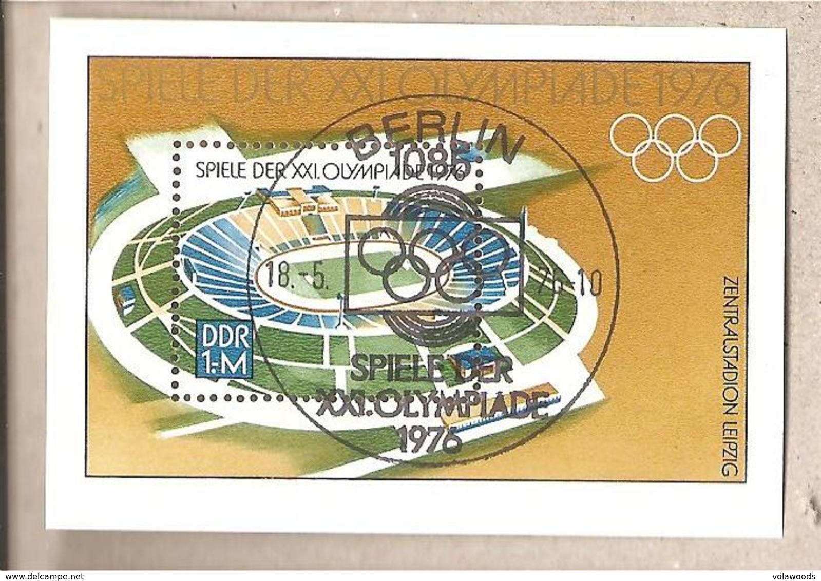 DDR - Foglietto FDC Michel Block 46: Olimpiadi Di Montreal - 1976 *G - Estate 1976: Montreal