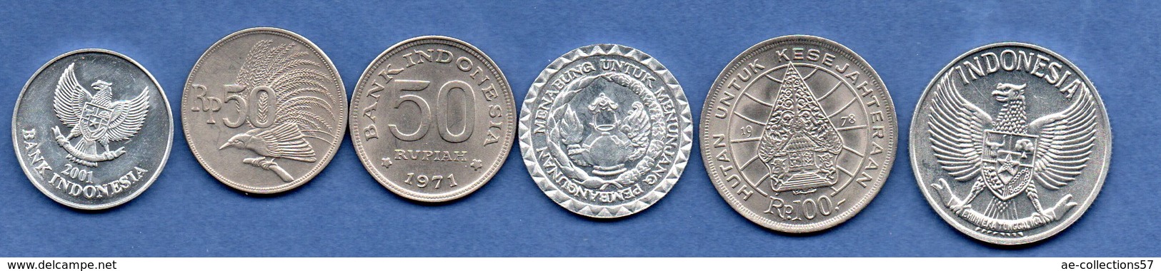 Indonésie /  Lot De 6 Monnaies - Indonésie