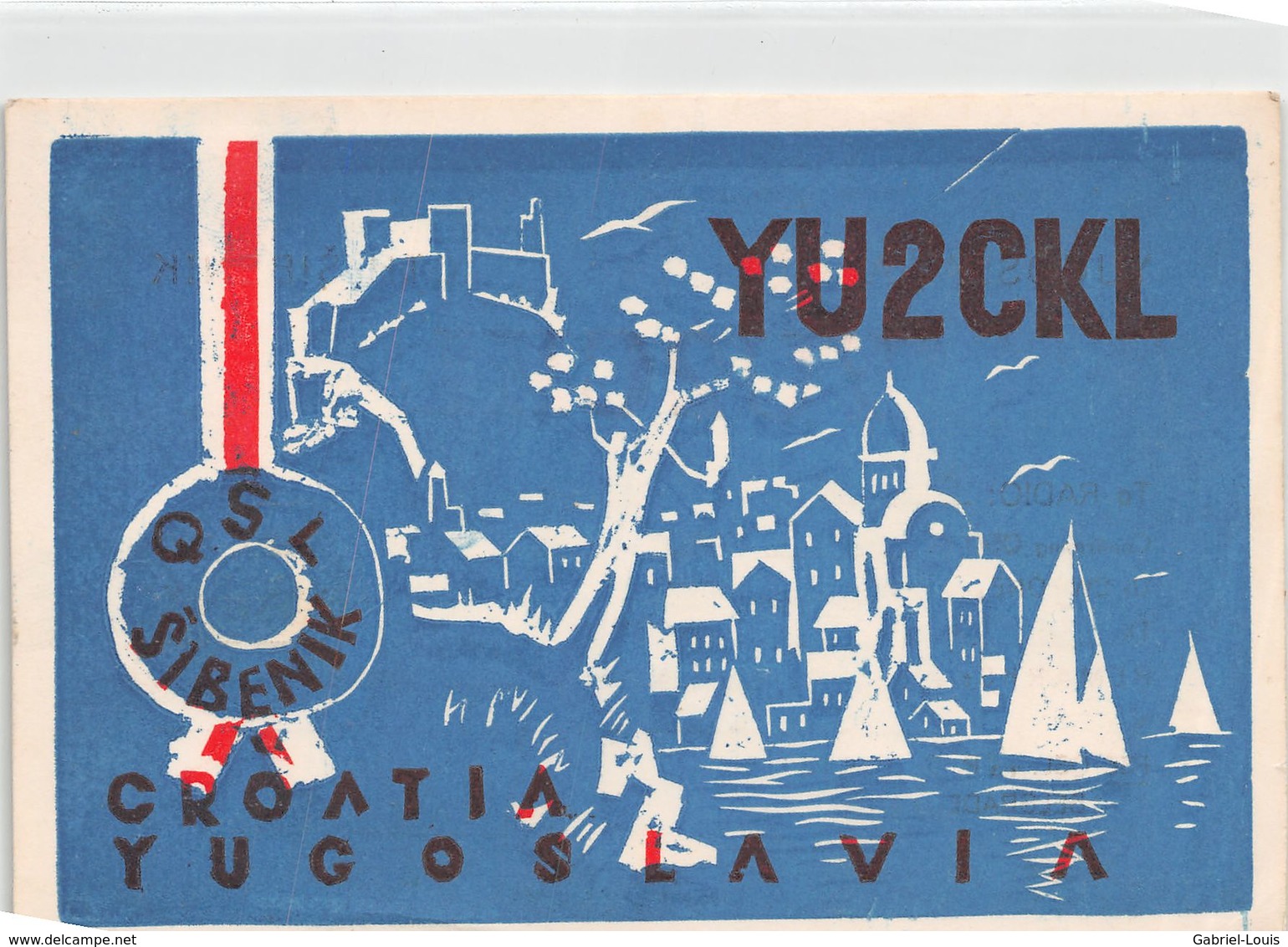 QSL Cards - YU2CKL - YU 2 CKL - Yugoslavia - Croatia  - Sibenik - 1958 - Yougoslavie