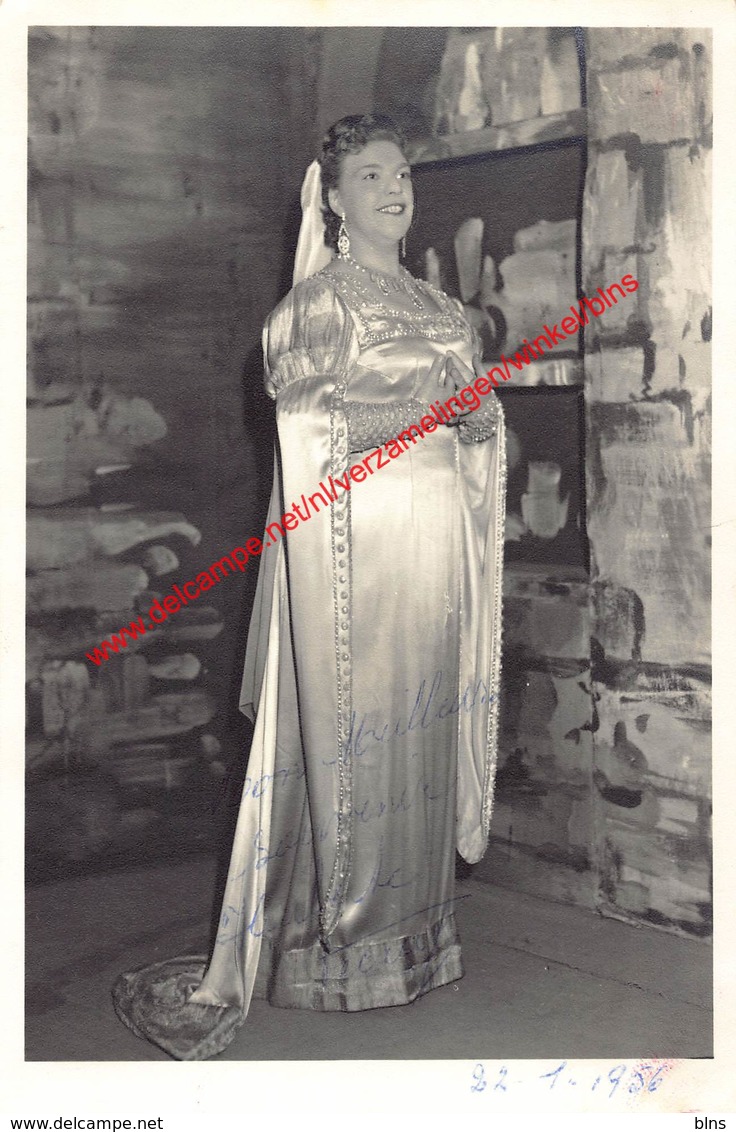 Huberte Vecray - Opera Il Trovatore - Gent 1956 - Photo 11x16,5cm Gehandtekend/signed - Photos