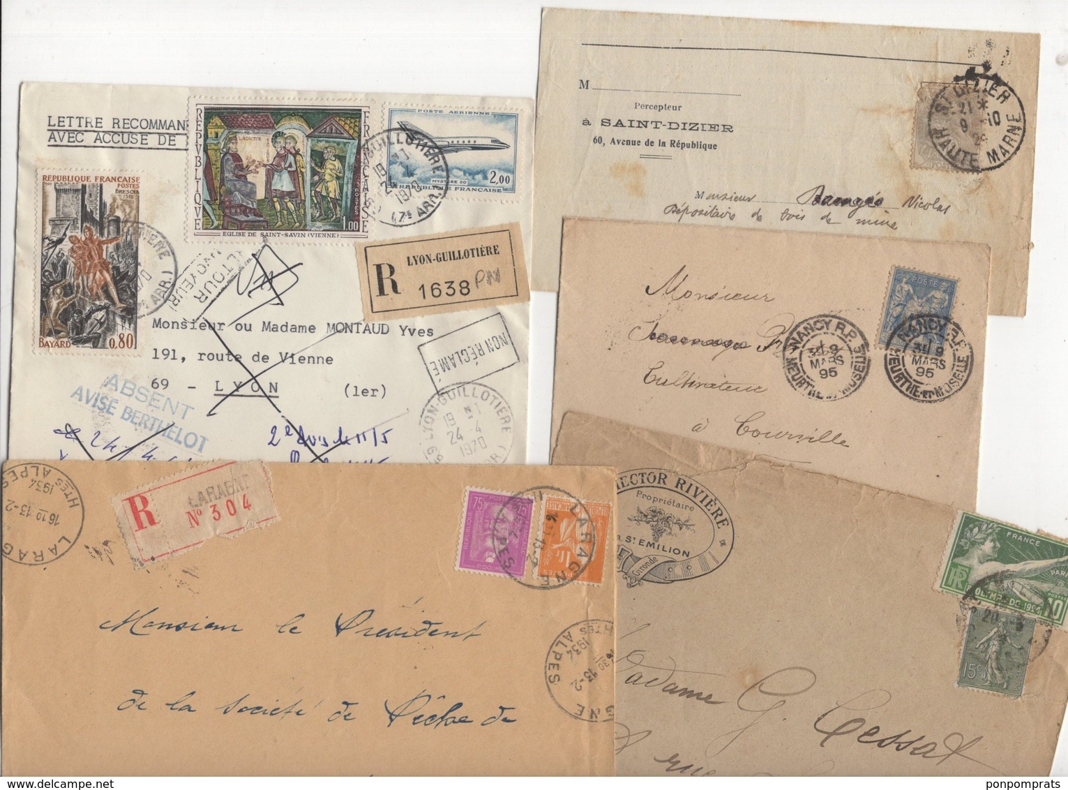 10 Lettres Et Cartes + 1 Cadeau Prix De Départ Sans Réserve 1€ Voir 2 Scan.  Bonnes Enchère     Lot Delc Vente 3, 7 - 1921-1960: Période Moderne