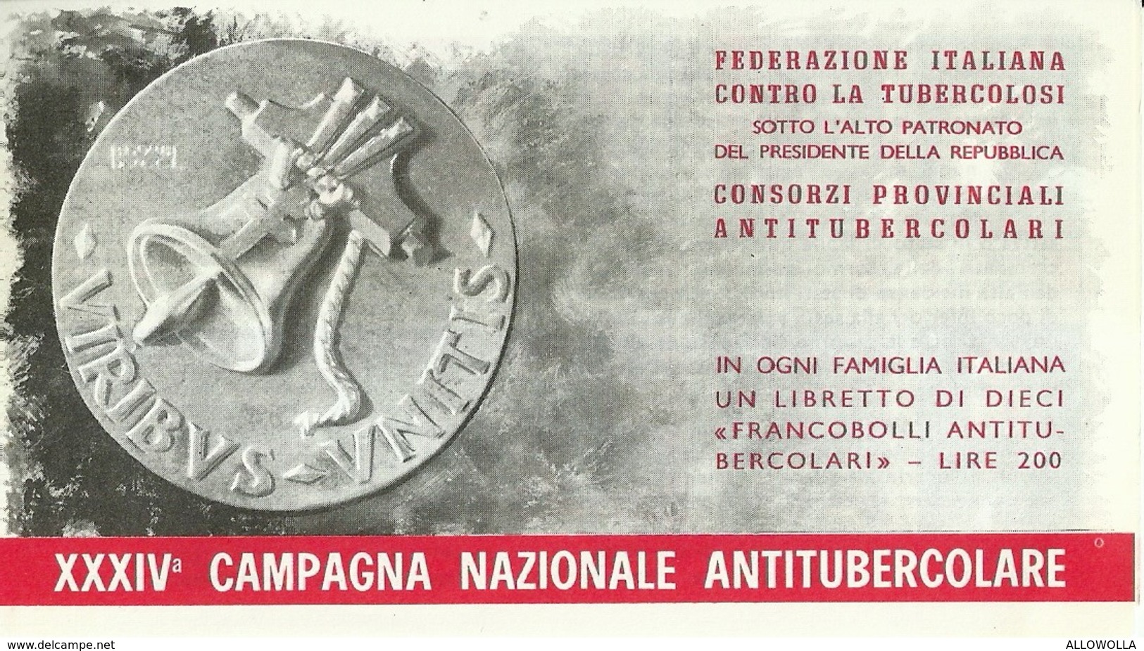 6072 " ERINNOFILI-XXXIV CAMPAGNA NAZIONALE ANTITUBERCOLARE-1971-LIBRETTO DI 10 FRANCOBOLLI" - Erinnofilia