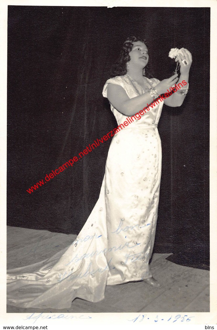 Huberte Vecray - Opera L'Africaine - Gent 1956 - Photo 11x17cm Gehandtekend/signed - Photos