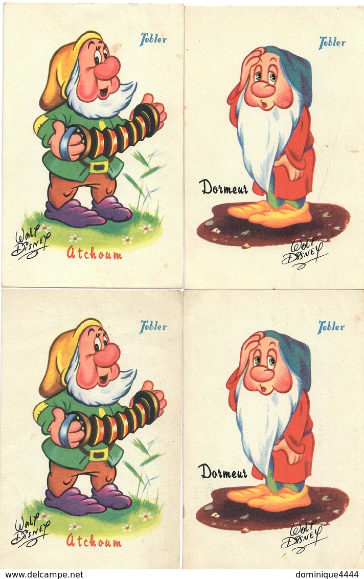 Publicité Chocolat Tobler Lot De 40 Cartes Des Personnages De Walt Disney - Advertising