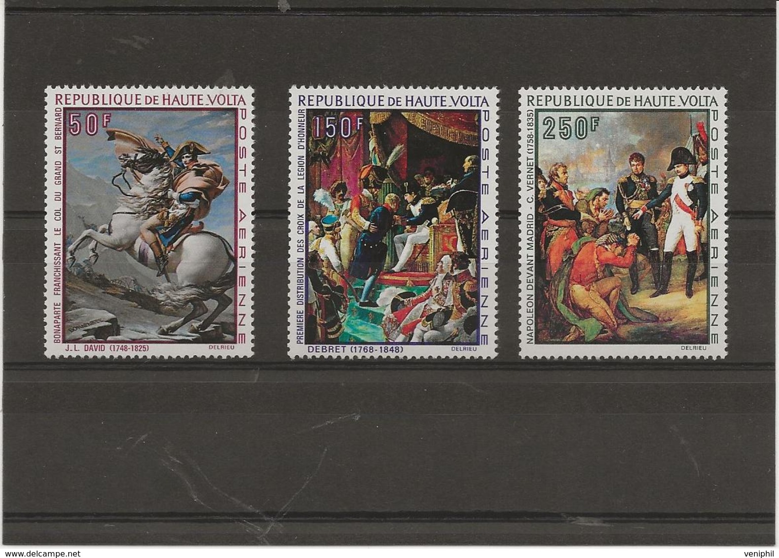 HAUTE - VOLTA  - BICENTENAIRE NAISSANCE DE NAPOLEON 1er -N° 70 A 72 -NEUF INFIME CHARNIERE- COTE : 20 € - Upper Volta (1958-1984)