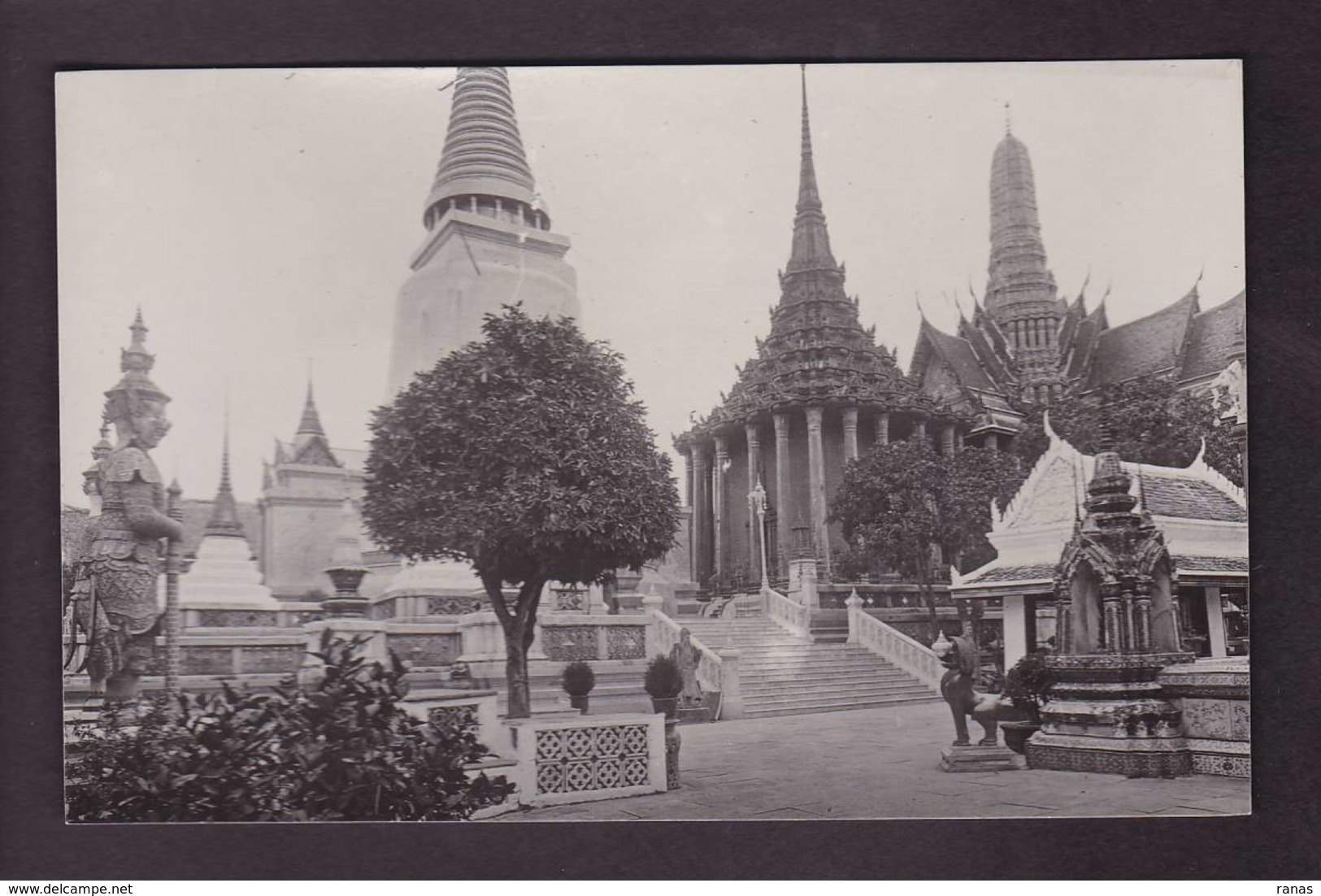 CPA SIAM Thaïlande Asie écrite Carte Photo RPPC - Thaïlande