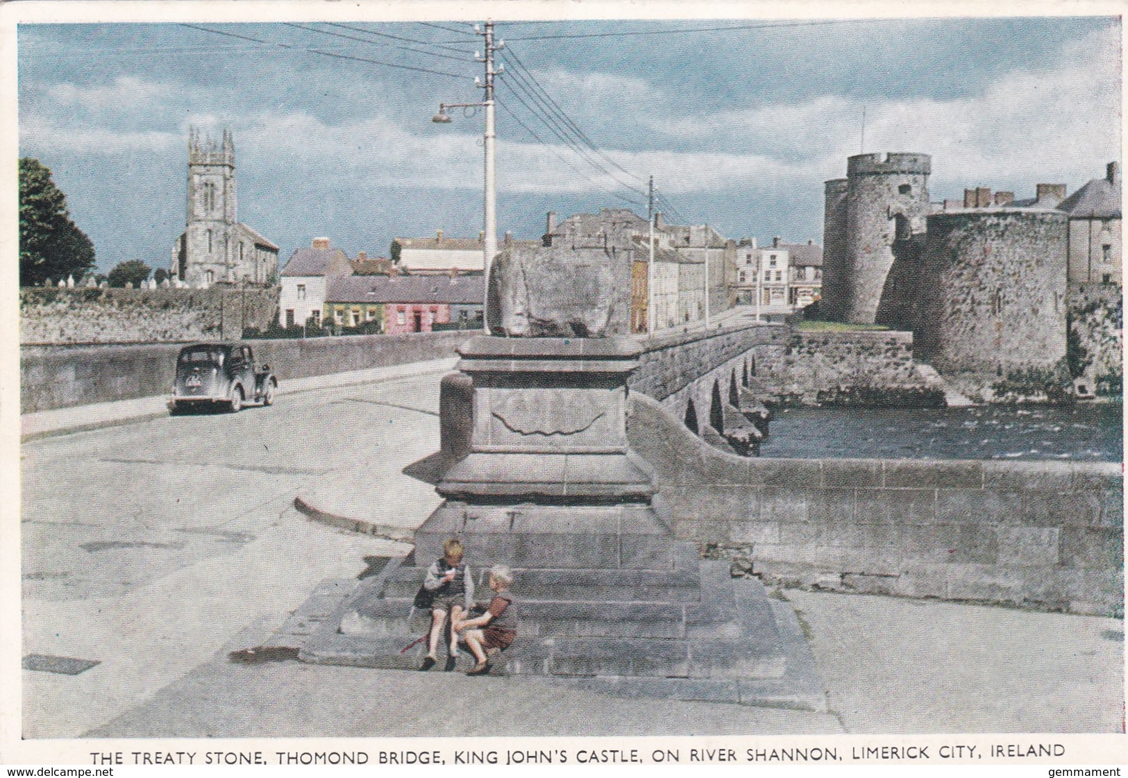 LIMERICK CITY. TRTEATY STONE,THOMOND BRIDGE.KING JOHNS CASTLE - Limerick