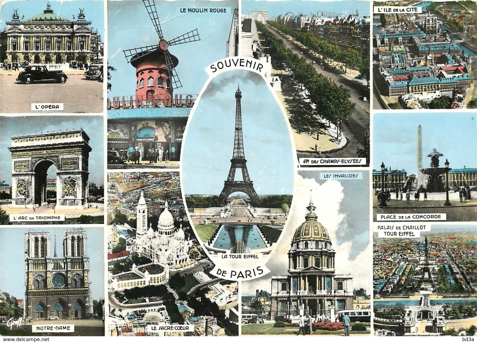 75 - PARIS  MULTIVUES - Cartas Panorámicas