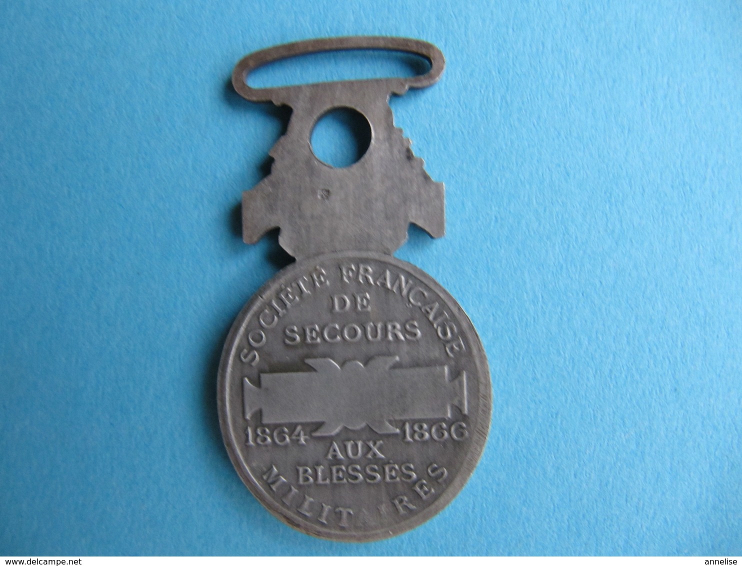 Médaille Société Française De Secours Aux Blessés Militaires 1864-1866 Graveur Bottee - Avant 1871